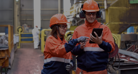 trabajadores con EPI